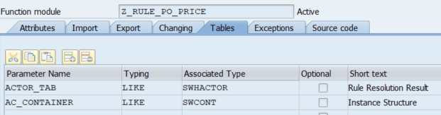An image shows the function module tables
